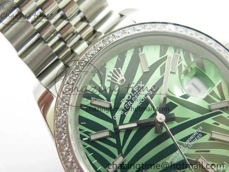 Bracelet 1:1 BP Best on Edition DateJust Dial SS 36 Green Maker New Jubilee 126284 0414